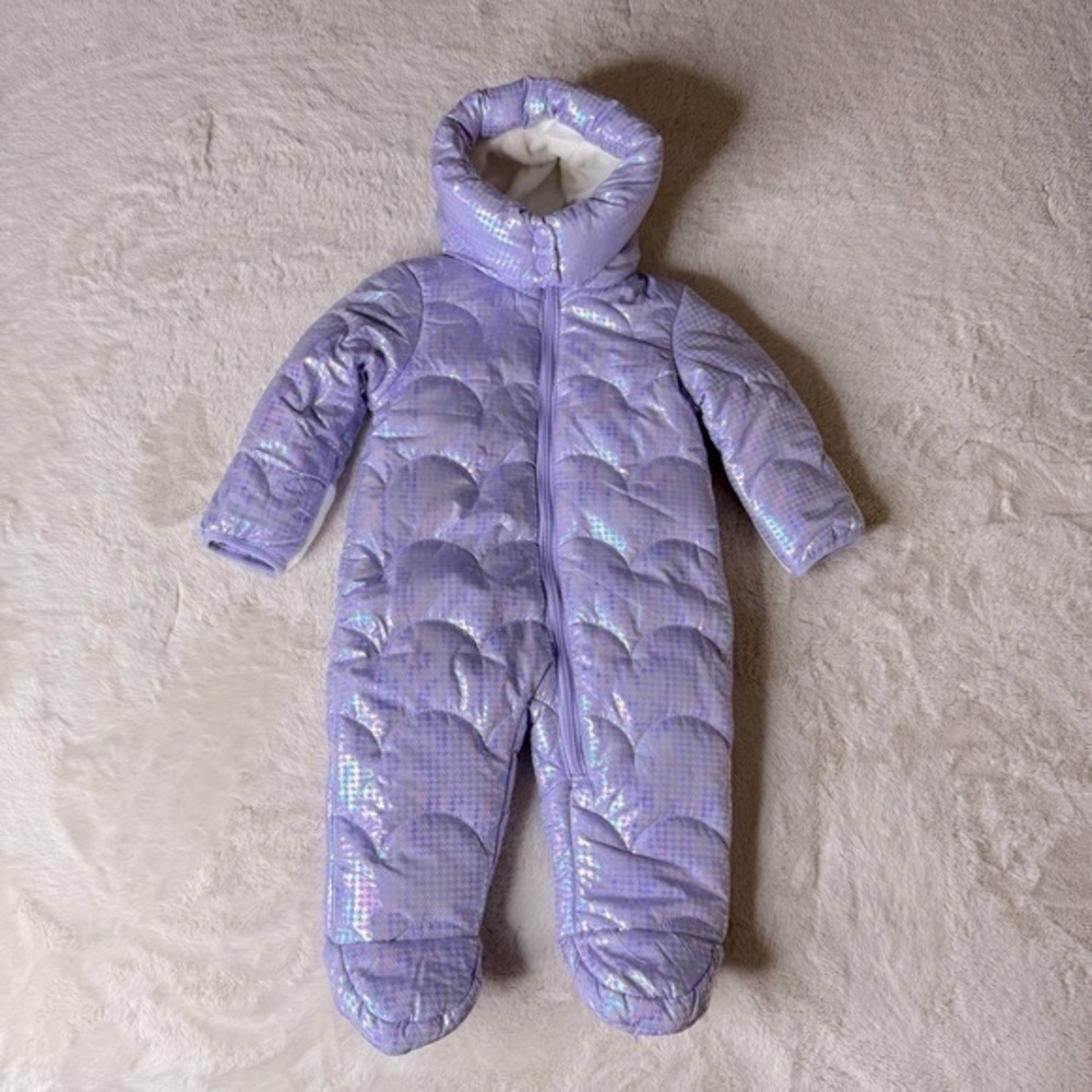 NWT Kensie Girl iridescent lilac infant snow suit size 6/9 months